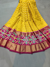 PGMRFSLG4V13SZDC33- Free Size Ikat Silk Lehenga