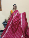 PGMRILWS4V19XCDC18- light weight Ikat silk saree