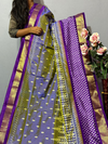 PKISIDSS4V14TTCD02- Ikat silk saree