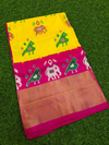 PMIUIDSS4V13BBDC25- Ikat silk saree