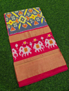 PMIUIDSS4V13BBDC31- Ikat silk saree