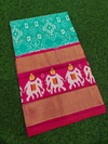 PMIUIDSS4V13BBDC33- Ikat silk saree