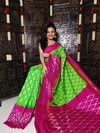 PRKSILWS4V13XZCD15- light weight Ikat silk saree