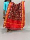 PSSIISCS4V14EDDC25- Ikat silk dupatta