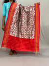 PSSIISCS4V14EDDC58- Ikat silk dupatta