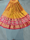 PGMRFSLG4V21SZCD33- Free Size Ikat Silk Lehenga