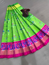 PGMRMSLG4V22EEDC14- Medium Size Ikat Silk Lehenga