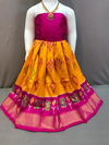 PGMRZSLG4V22IBCC10- Zero size Ikat silk lehenga