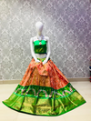 PLXHFSLG4V22BNDD03- Free Size Ikat Silk Lehenga