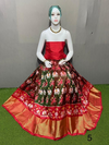 PSRGFSLG4V22SZDC03- Free Size Ikat Silk Lehenga