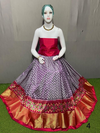 PSRGFSLG4V22SZDC05- Free Size Ikat Silk Lehenga