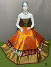 PSRGFSLG4V22SZDC19- Free Size Ikat Silk Lehenga