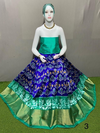 PSRGFSLG4V22SZDC36- Free Size Ikat Silk Lehenga