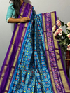 PKISIDSS4V23BSDC10- Ikat silk saree