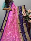 PKISIDSS4V23BSDC16- Ikat silk saree