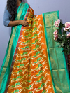 PKISIDSS4V23BSDC25- Ikat silk saree