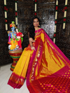 PRKSILWS4V27XEDC34- light weight Ikat silk saree