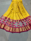 PGMRFSLG4V28SZCD19- Free Size Ikat Silk Lehenga