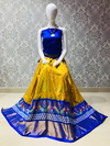 PLXHFSLG4V29SZCC08- Free Size Ikat Silk Lehenga