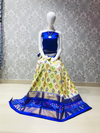 PLXHFSLG4V29SZCC09- Free Size Ikat Silk Lehenga