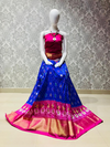 PLXHFSLG4V29SZCC10- Free Size Ikat Silk Lehenga