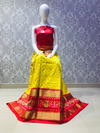 PLXHFSLG4V29SZCC14- Free Size Ikat Silk Lehenga