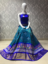 PLXHFSLG4V29SZCC23- Free Size Ikat Silk Lehenga