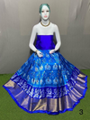 PSRGFSLG4V27SZDD36- Free Size Ikat Silk Lehenga