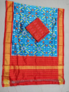 PSSISDST4V30FSCD08- Ikat Silk dupatta with Ikat sico top