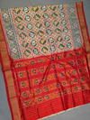 PMIUIDSS4D03BSCC22- Ikat silk saree