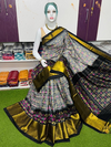 PSRGIDSS4D04BSDD04- Ikat silk saree