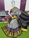 PSRGIDSS4D04BSDD10- Ikat silk saree