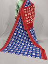 PSSIICTS4D09SBDC01- Double Ikat Teliya rumal cotton saree