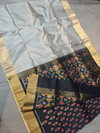 PGMRIDSS4D11XSDC08- Ikat Dupion silk saree