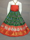 PGMRZSLG4D14IBCC53- Zero size Ikat silk lehenga