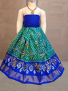 PGMRZSLG4D14IBCC60- Zero size Ikat silk lehenga