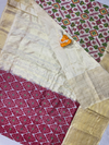 PGMRKBRS4D16FSCD65- Kanchi border Ikat silk saree