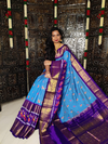 PGMRKBRS4D16FSCD66- Kanchi border Ikat silk saree