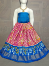 PGMRZSLG4D24IBDC03- Zero size Ikat silk lehenga