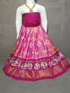 PGMRZSLG4D24IBDC13- Zero size Ikat silk lehenga