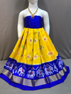 PGMRZSLG4D24IBDC14- Zero size Ikat silk lehenga