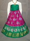 PGMRZSLG4D24IBDC39- Zero size Ikat silk lehenga