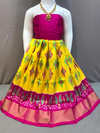 PGMRZSLG4D24IBDC52- Zero size Ikat silk lehenga