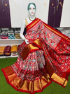 PSRGIDSS4D26BSDD32- Ikat silk saree