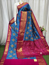 PASKIDSS4D27NDDC01- Ikat silk saree