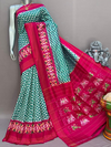 PSNTIDSS4D26TSDD28- Ikat silk saree