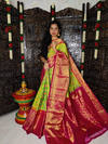 PSTHKBRS4D28FSDC09- Kanchi border Ikat silk saree