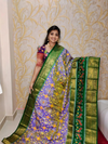 PGMRKBRS4D31FSCD08- Kanchi border Ikat silk saree