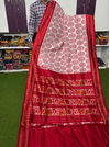 PSRGIDSS4O07BCCD08- Ikat silk saree