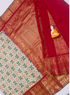 PGMRKBRS4D16FSCD24- Kanchi border Ikat silk saree